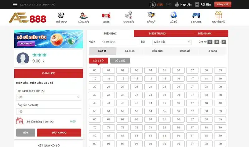 Lô Đề Online Anhem888 - Chơi Lô Đề, Xổ Số Trả Thưởng Xanh Chín